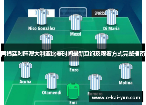 阿根廷对阵澳大利亚比赛时间最新查询及观看方式完整指南